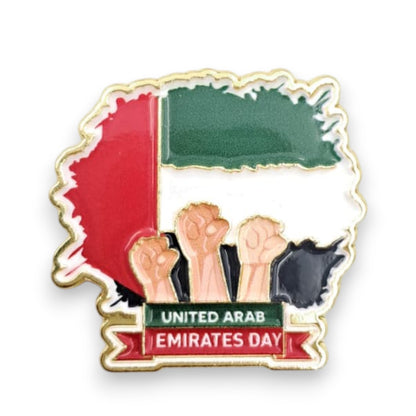 UAE National Day Magnetic Badge – Premium Metal Lapel Pin for Celebrations, Events & Gifts | United Arab Emirates Flag Design - Damoo