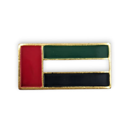 UAE Flag Magnetic Badge – Premium Gold Metal Lapel Pin for National Day & Flag Day Celebrations | Patriotic Accessory for Men & Women - Damoo