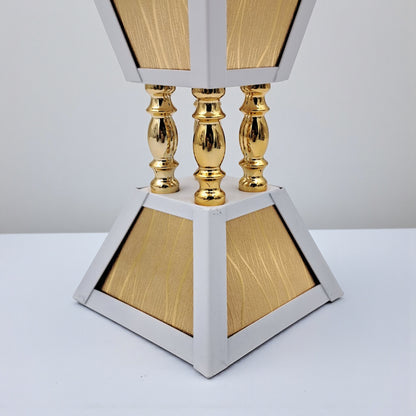 Luxury Gold & Silver Bakhoor Burner – Modern Dual-Tone Arabic Mabkhara | Aluminum Alloy Incense Holder for Oud, Bukhoor & Home Décor