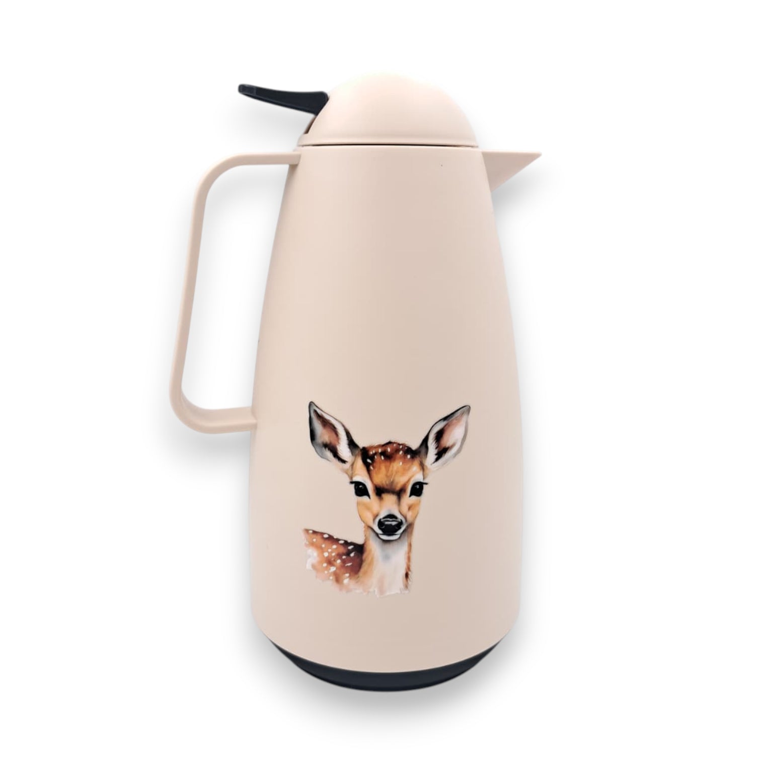 Crystal House Vacuum Flask with Deer Design | Double-Wall Insulated Thermos | Leakproof & Heat Retaining Carafe for Hot or Cold Beverages - Damoo