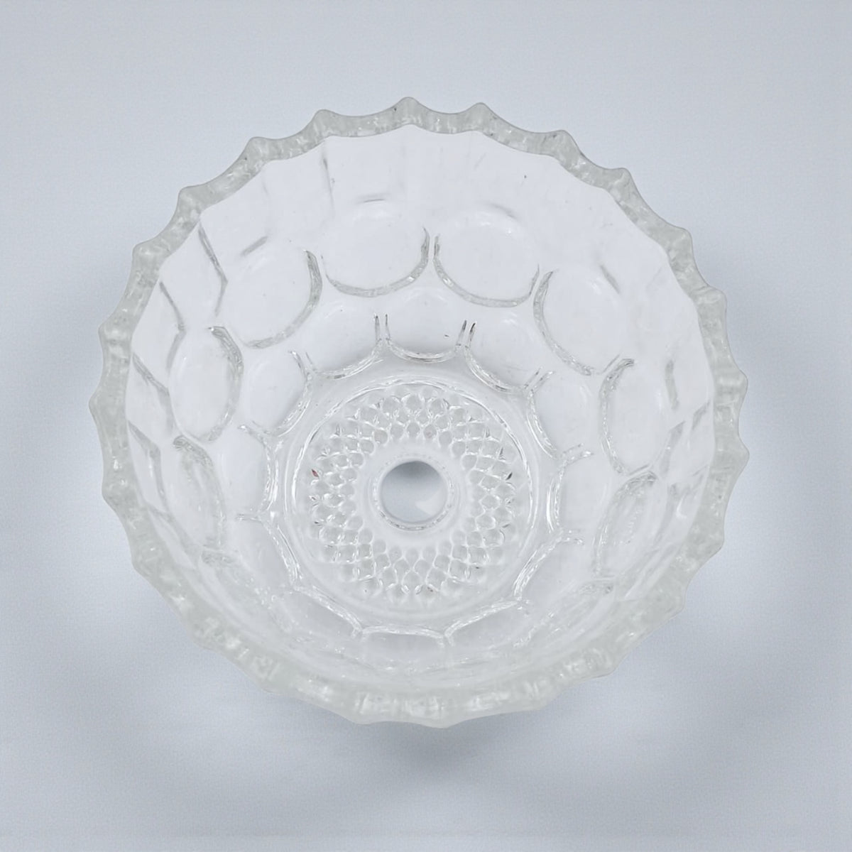 Yesink Decorative Glass Jar with Lid | Elegant Crystal Candy Jar for Sweets, Nuts, or Sugar | Premium Clear Storage Bowl with Textured Design
