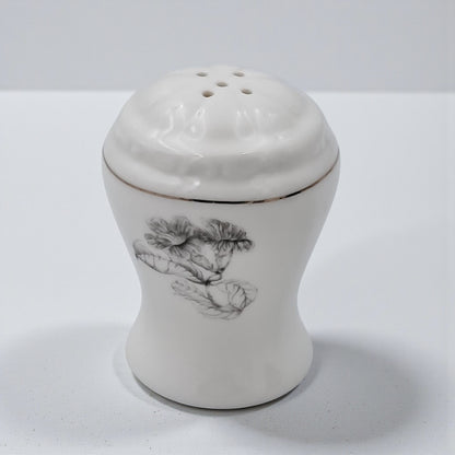 Solecasa Porcelain Salt & Pepper Shaker Set – Elegant Modern Bone China with Floral Design | Decorative Tabletop Seasoning Set