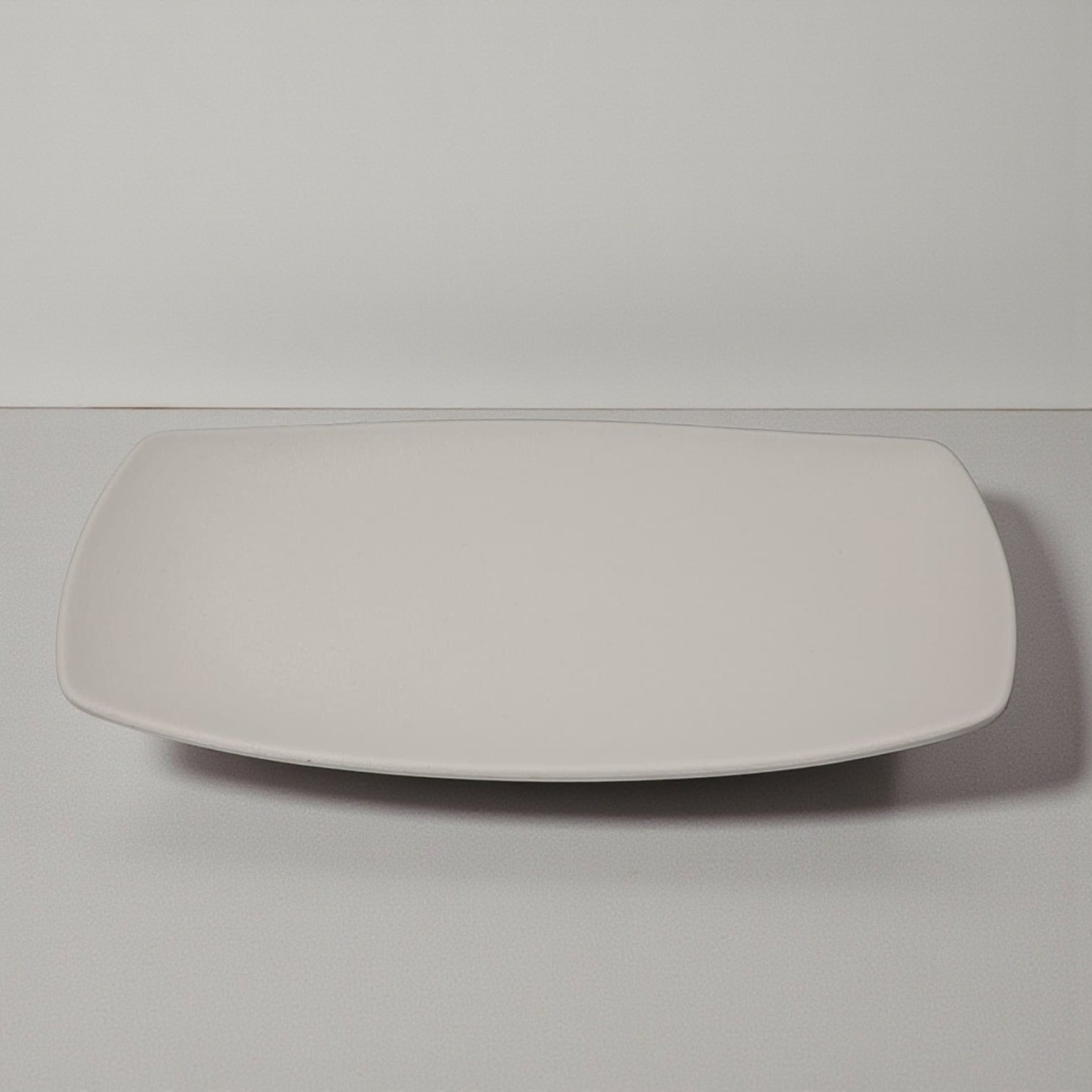 Edge Premium Melamine Rectangular Serving Plate – Modern Beige Platter, 25cm & 41cm – Unbreakable Heat-Resistant Tableware for Home, Hotel & Restaurant – Perfect for Desserts, Appetizers, Sushi, Breakfast & Buffet Display