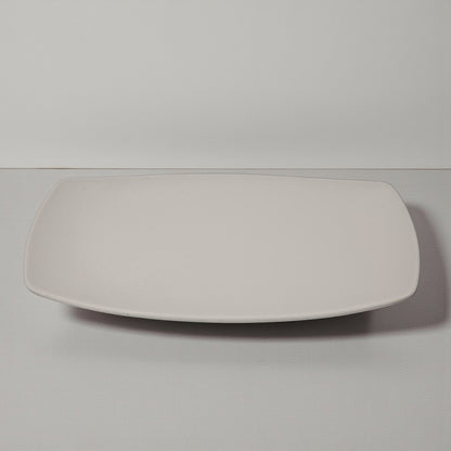 Edge Premium Melamine Rectangular Serving Plate – Modern Beige Platter, 25cm & 41cm – Unbreakable Heat-Resistant Tableware for Home, Hotel & Restaurant – Perfect for Desserts, Appetizers, Sushi, Breakfast & Buffet Display