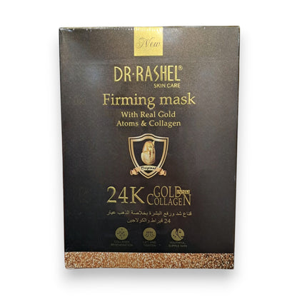 Dr.Rashel 24K Gold Collagen Firming Mask Sheets – Anti-Aging Lifting & Brightening Facial Treatment - Damoo