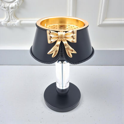 Palermo Luxury Decorative Bakhoor Burner Lamp – Elegant Home Incense Stand with Bow Design & Premium Craft Detailing - Damoo