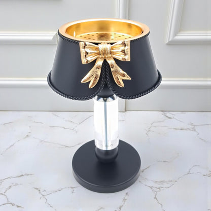 Palermo Luxury Decorative Bakhoor Burner Lamp – Elegant Home Incense Stand with Bow Design & Premium Craft Detailing - Damoo