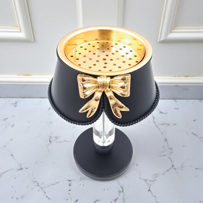 Palermo Luxury Decorative Bakhoor Burner Lamp – Elegant Home Incense Stand with Bow Design & Premium Craft Detailing - Damoo