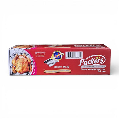 Packers Catering Aluminium Foil Heavy Duty 30 cm – Safe & Hygienic Disposable Foil for Cooking, Baking, Wrapping & Food Storage - Damoo