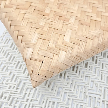 Handwoven Bamboo Storage Pouch with Fold-Over Flap – Traditional and Multipurpose Use - Damoo