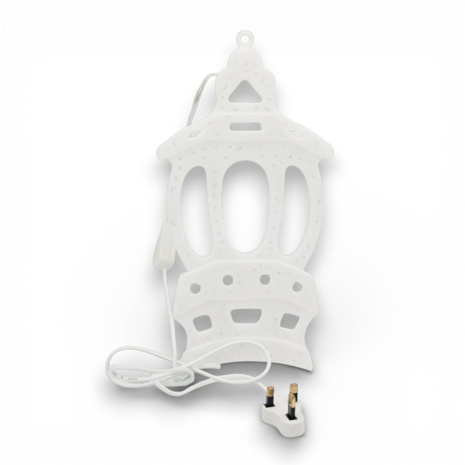 LED Lantern Wall Décor Light – Islamic Arabic Style Plug-In Decorative Light for Home & Festive Ambience (30H x 16L × 2W CM) - Damoo