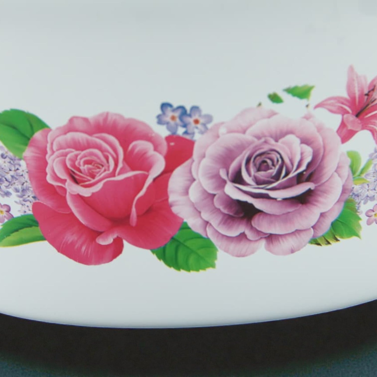 Floral Plastic Washing Basin (12H x 25L × 25W CM) – Lightweight Multipurpose Household Bowl for Laundry, Cleaning, Kitchen Prep & Storage - Damoo