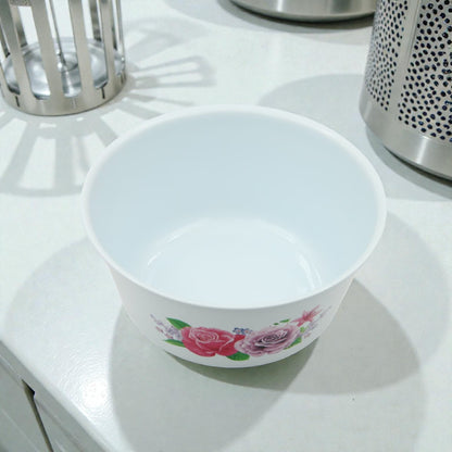 Floral Plastic Washing Basin (12H x 25L × 25W CM) – Lightweight Multipurpose Household Bowl for Laundry, Cleaning, Kitchen Prep & Storage - Damoo
