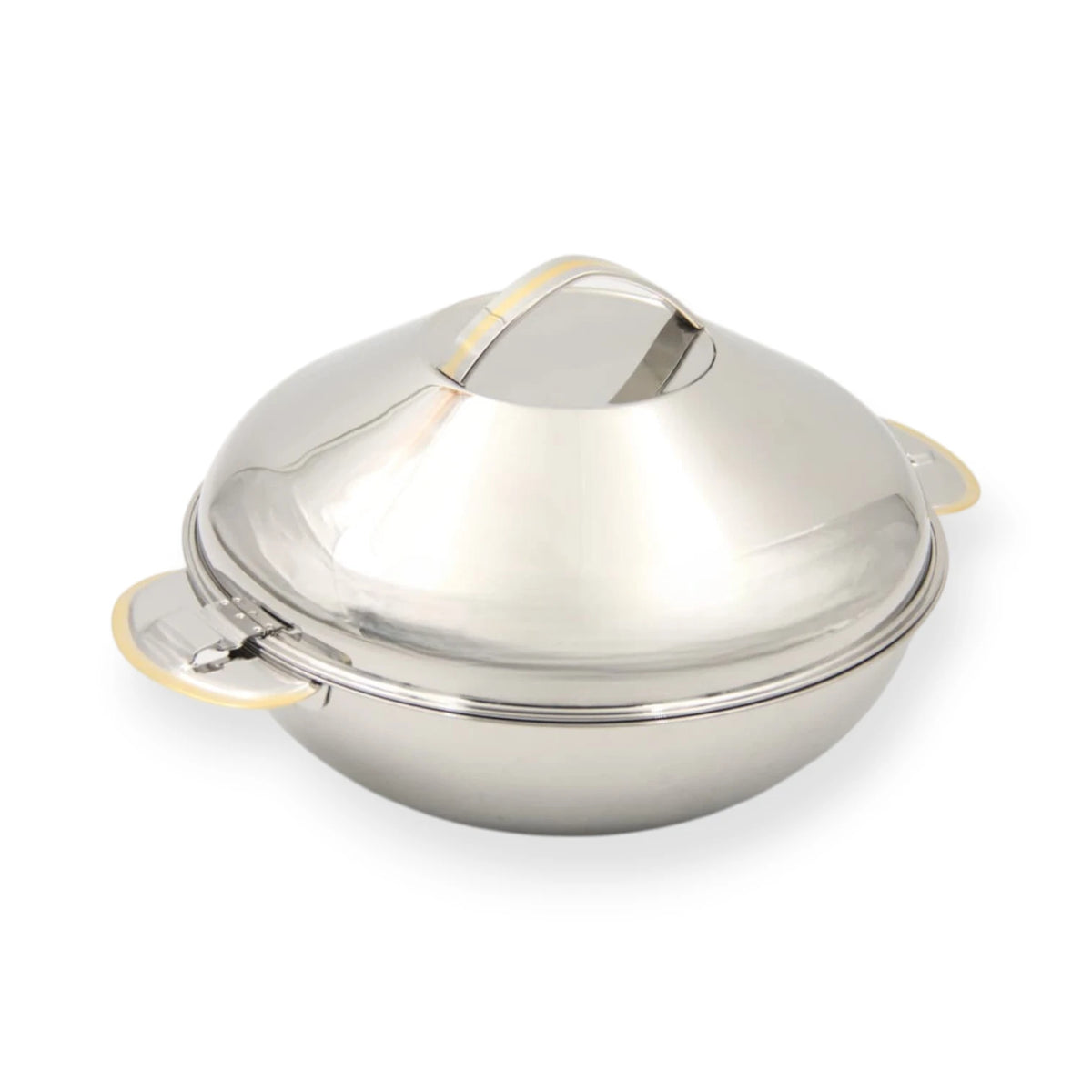 Bohara Reem 2000ml Stainless Steel Insulated Hotpot Casserole with Lid – Gold Square Thermal Food Warmer for Serving & Storage - Damoo