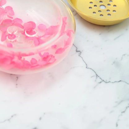 Mini Decorative Incense Burner Bowl – Compact Bakhoor & Fragrance Holder with Perforated Inner Cup (4H x 8.5L × 8.5W CM) - Damoo