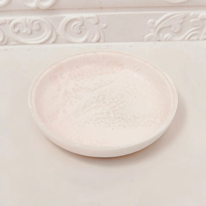Round Decorative Serving Tray with Raised Base Stand – Elegant Tabletop Display Dish for Snacks & Décor (16H x 25.5L × 25.5W CM) - Damoo