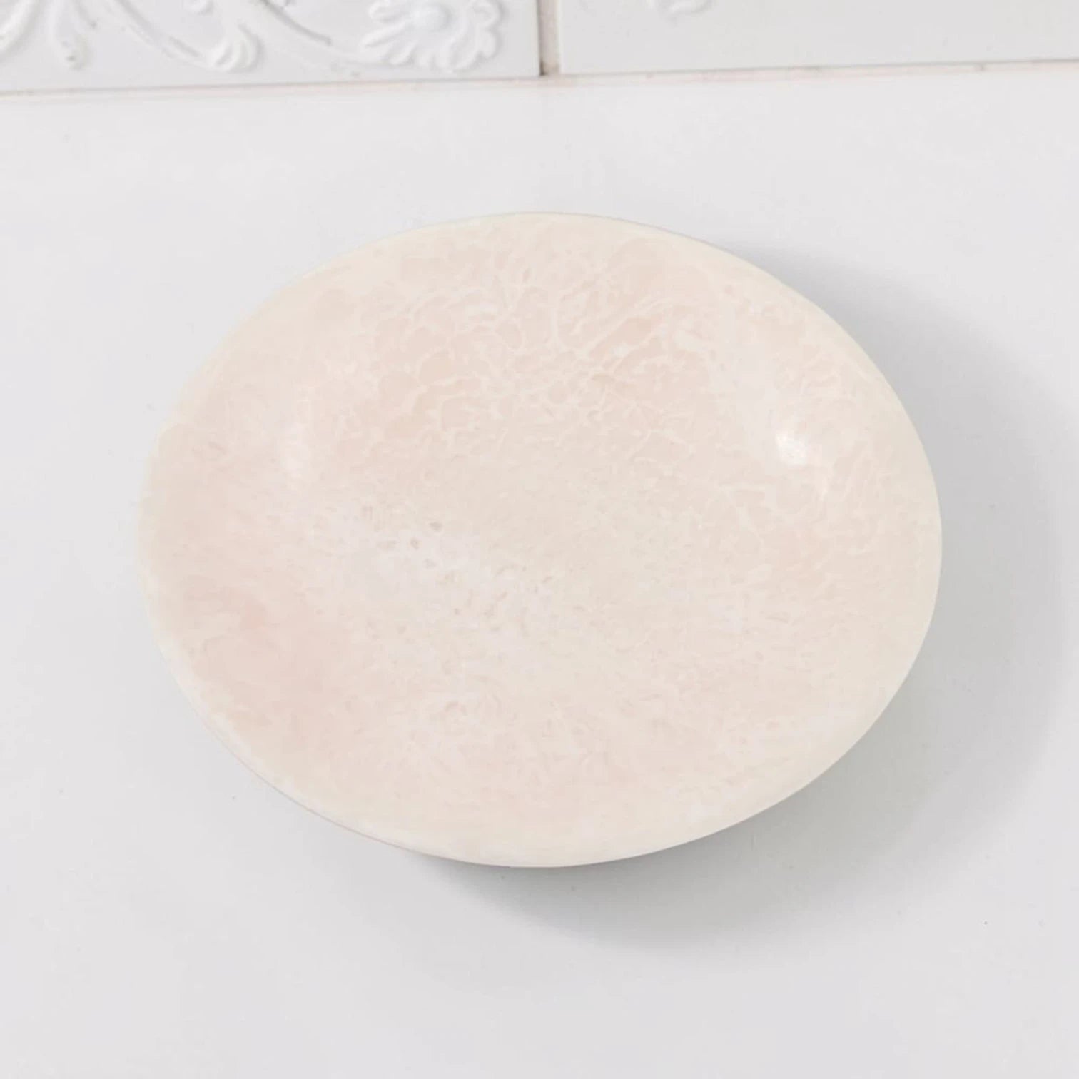 Round Low Pedestal Serving Tray – Modern Decorative Display Plate for Snacks, Desserts & Table Styling (6H x 19.5L × 19.5W CM) - Damoo