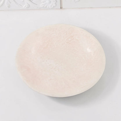 Round Low Pedestal Serving Tray – Modern Decorative Display Plate for Snacks, Desserts & Table Styling (6H x 19.5L × 19.5W CM) - Damoo