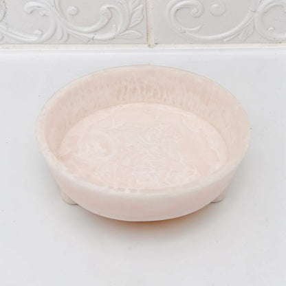 Round Deep Serving Bowl with Raised Feet – Modern Decorative Dish for Snacks, Fruits & Table Styling (6.5H x 19L × 19W CM) - Damoo