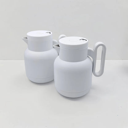 RAZ Vacuum Flask 2-Piece Set 1.0L Each – Thermal Insulated Tea & Coffee Server with Ergonomic Handle for Hot & Cold Beverages - Damoo