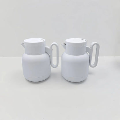 RAZ Vacuum Flask 2-Piece Set 1.0L Each – Thermal Insulated Tea & Coffee Server with Ergonomic Handle for Hot & Cold Beverages - Damoo