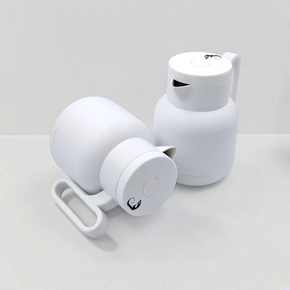 RAZ Vacuum Flask 2-Piece Set 1.0L Each – Thermal Insulated Tea & Coffee Server with Ergonomic Handle for Hot & Cold Beverages - Damoo