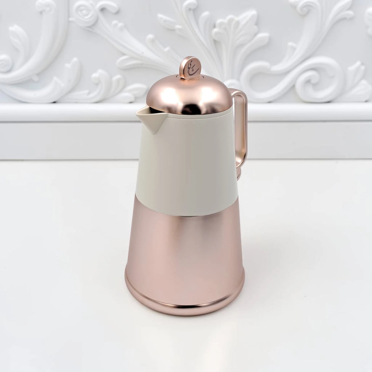 RAZ Lunara Vacuum Flask Set 2-Piece – 1.0L Tea Flask & 0.7L Coffee Flask Thermal Insulated Server with Ergonomic Handle for Hot & Cold Beverages - Damoo