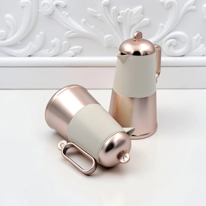 RAZ Lunara Vacuum Flask Set 2-Piece – 1.0L Tea Flask & 0.7L Coffee Flask Thermal Insulated Server with Ergonomic Handle for Hot & Cold Beverages - Damoo