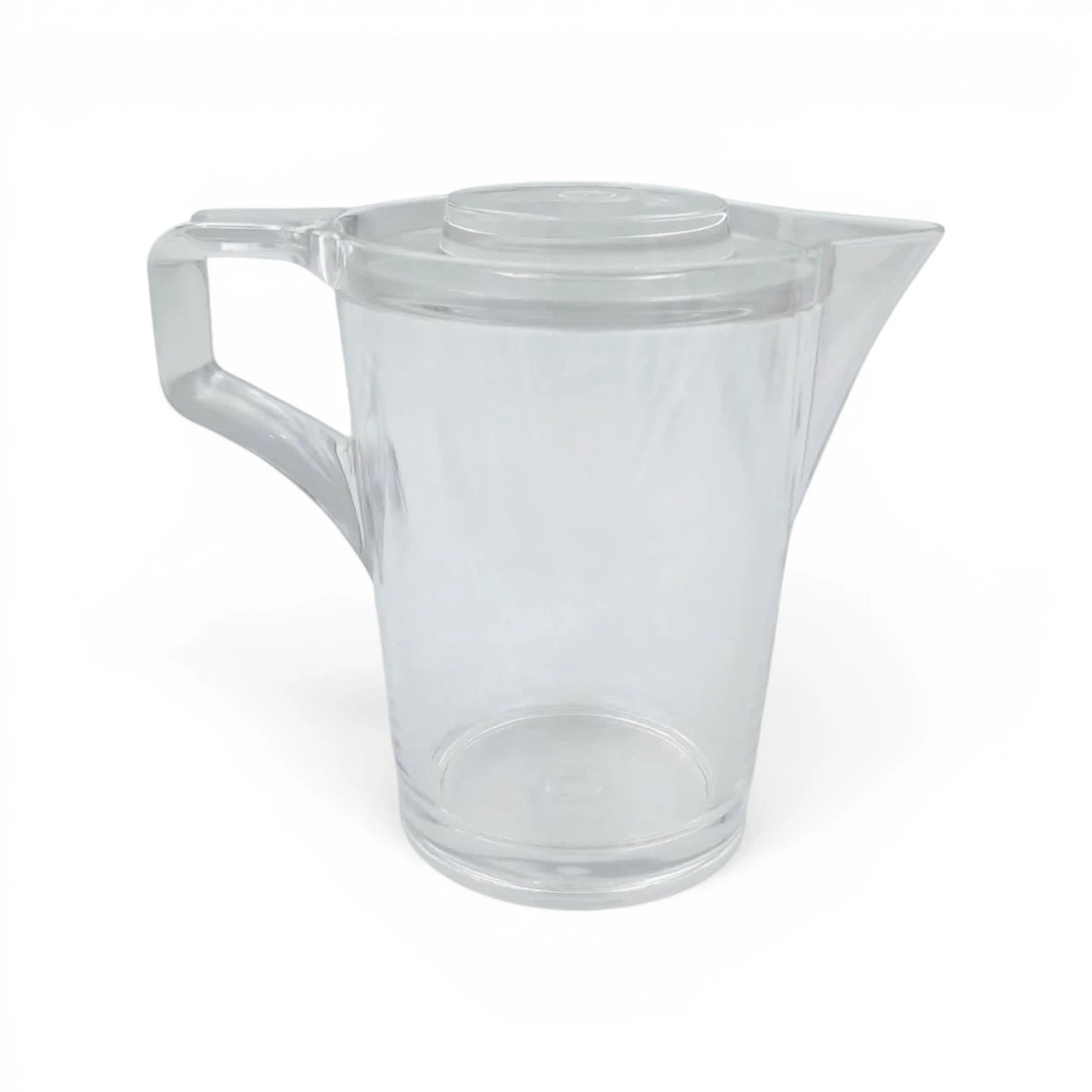 Orchid Clear Creamer Pot with Lid – Elegant Transparent Serving Pitcher with Handle & Pouring Spout for Milk, Tea, Coffee & Sauces (14 x 9.5 x 12 cm) - Damoo