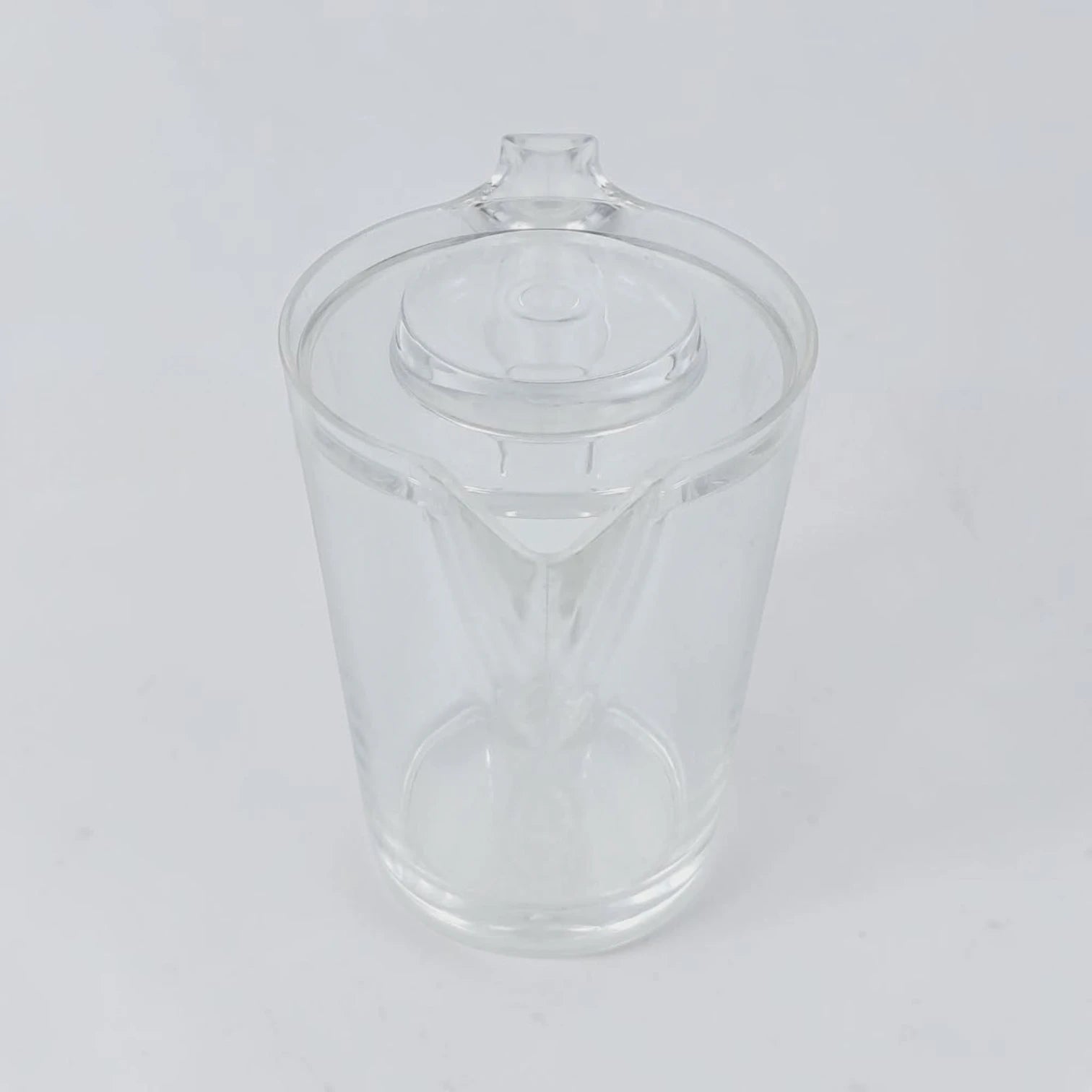 Orchid Clear Creamer Pot with Lid – Elegant Transparent Serving Pitcher with Handle & Pouring Spout for Milk, Tea, Coffee & Sauces (14 x 9.5 x 12 cm) - Damoo