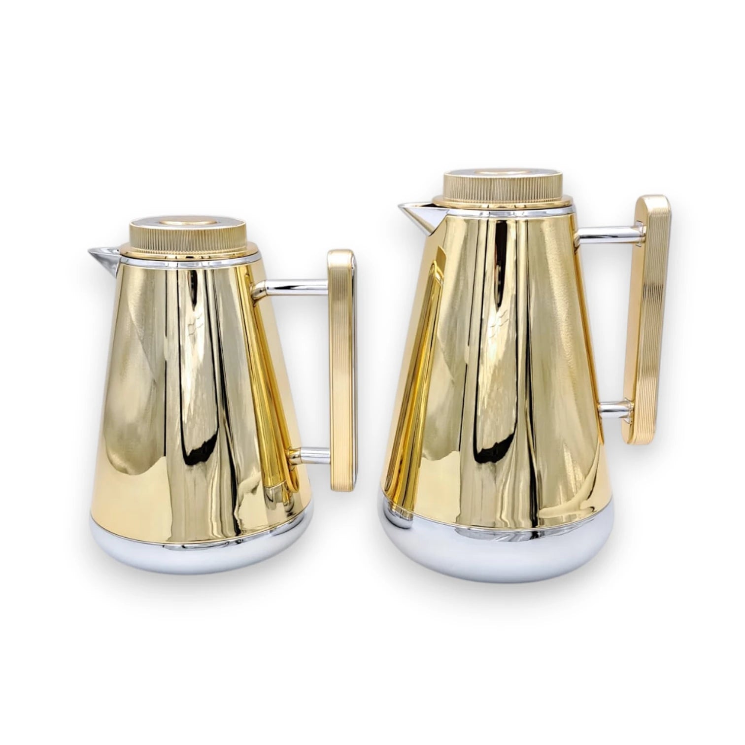 Premium Coffee & Tea Vacuum Flask Set 2 Pieces – Insulated Serving Carafes with Secure Lid and Elegant Handle, 0.5L & 1.0L Capacity Set
