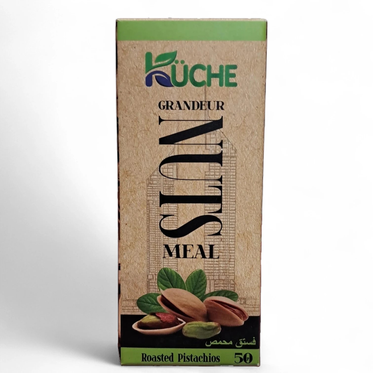 Kuche Grandeur Pistachios – 50g Pack | Premium Roasted Nuts | Crunchy & Lightly Salted Snack | Healthy On-the-Go Treat - Damoo