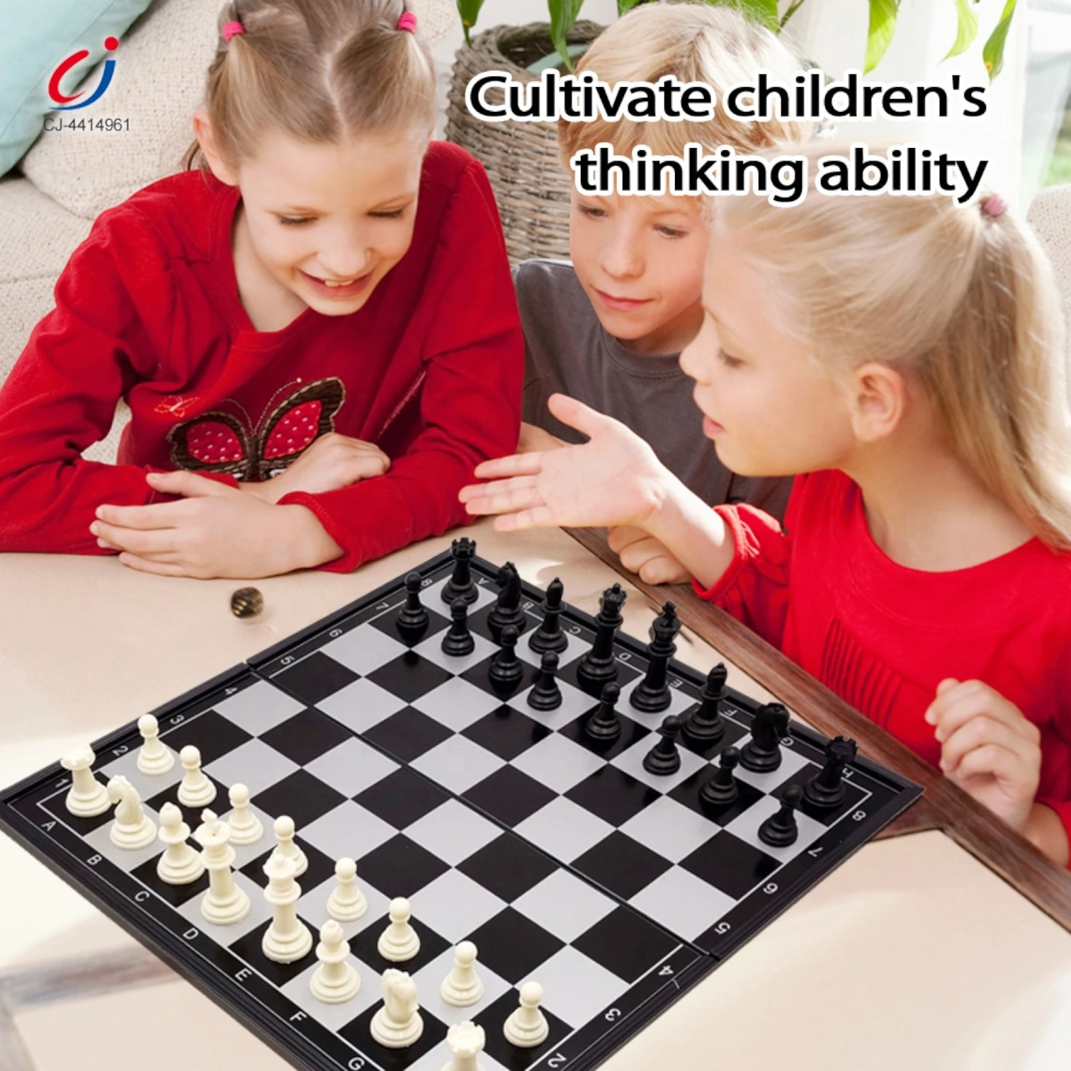 Magnetic Folding Chess Set with Portable Board | Educational Strategy Game for Kids & Adults | Travel-Friendly Chess Board with Secure Magnetic Pieces | Intelligence Development & Family Fun - Damoo