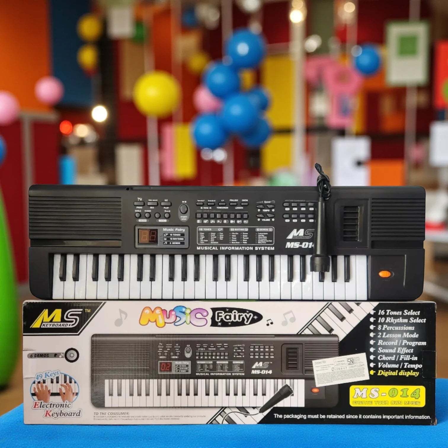 Digital Music Piano Keyboard 61 Key – Portable Electronic Musical Instrument with Microphone | Multi-Function Teaching Keyboard for Kids | Educational Music Toy for Beginners | Perfect Birthday & Christmas Gift (24pcs/ctn)