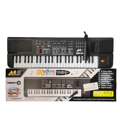 Digital Music Piano Keyboard 61 Key – Portable Electronic Musical Instrument with Microphone | Multi-Function Teaching Keyboard for Kids | Educational Music Toy for Beginners | Perfect Birthday & Christmas Gift (24pcs/ctn)