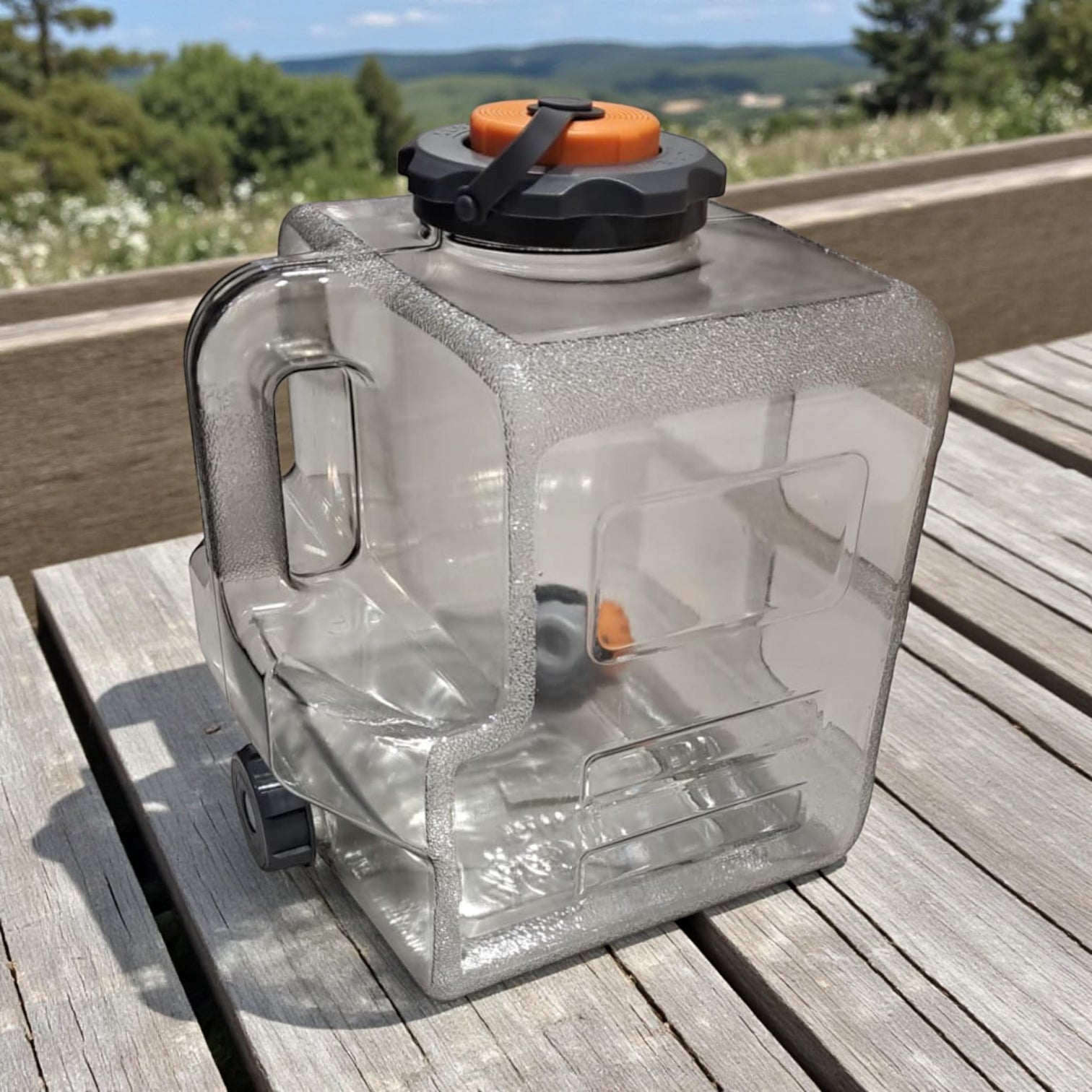 12L Portable Camping Water Jug with Spigot – BPA Free Thickened Water Container, Leak-Proof Storage Tank with Electric Pump Compatibility - Damoo