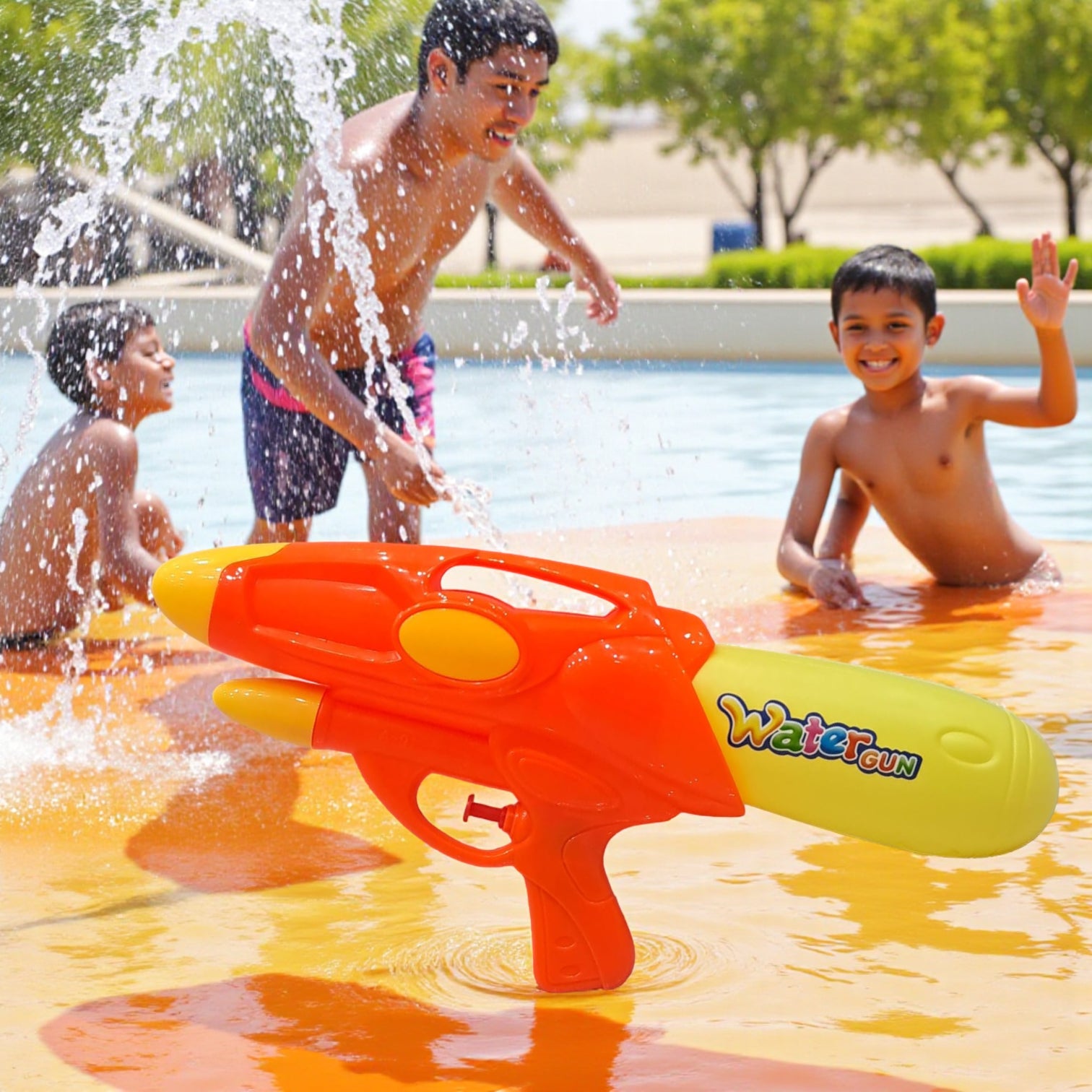 Colorful Water Gun for Kids – Lightweight Plastic Squirt Gun Blaster for Outdoor Summer Play, Pool & Beach Fun | Easy-to-Use Water Shooter Toy - Damoo