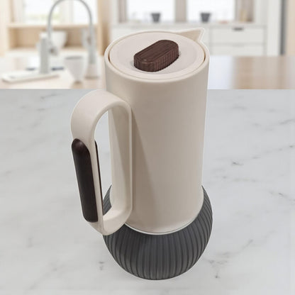 GERMAX 1 Liter Insulated Thermal Jug – Modern Coffee & Tea Vacuum Flask with Handle | Hot & Cold Beverage Carafe for Home, Office & Travel - Damoo