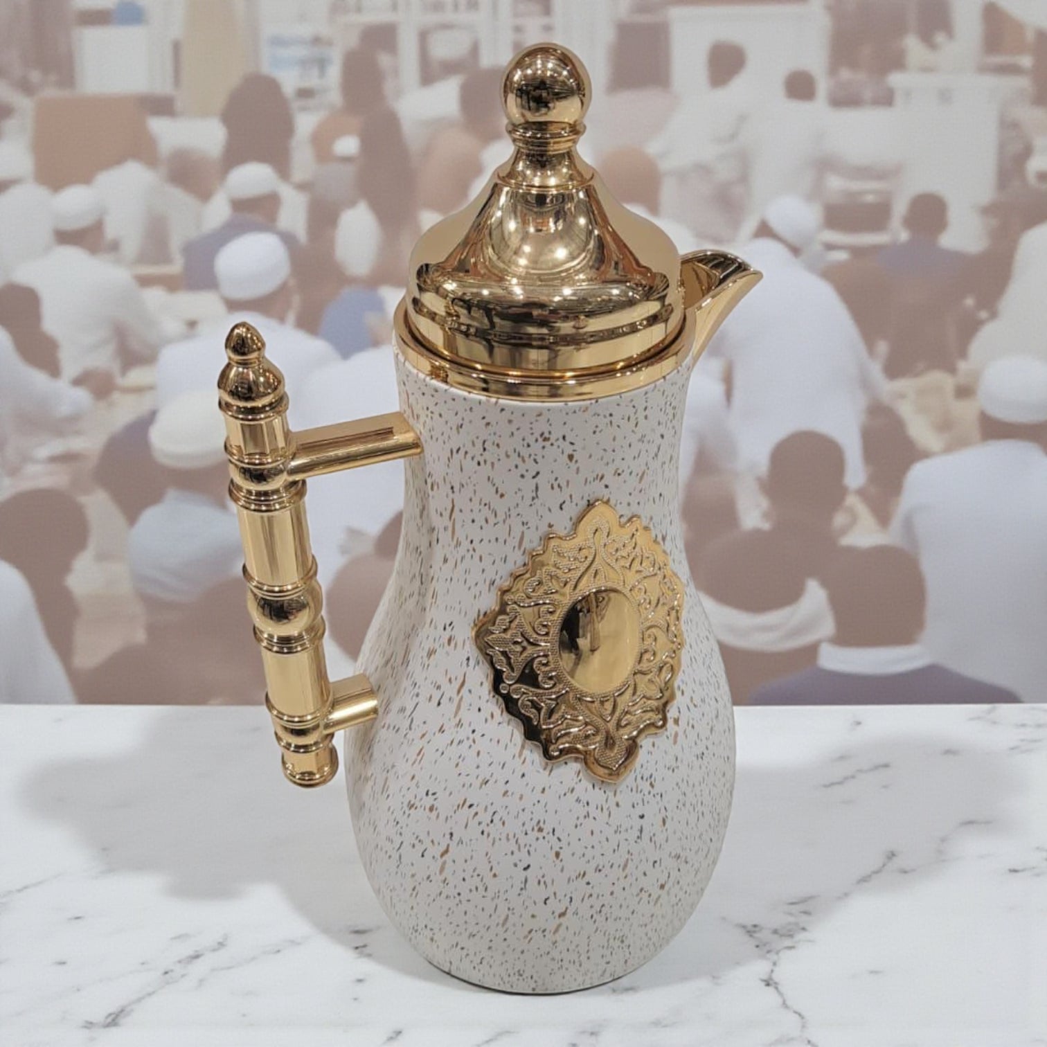 Pilsco Vacuum Flask Set – 0.7L & 1.0L Double Wall Insulated Coffee & Tea Thermos with Elegant Handle Design | Arabic Style Hot & Cold Server Set - Damoo