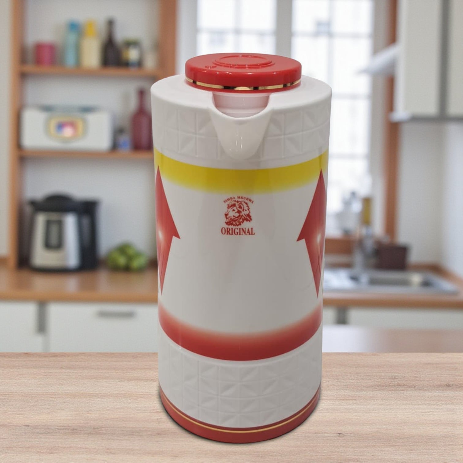 DAMOO Original Thermos Flask – 1L Hot & Cold Vacuum Jug with Easy Pour Handle | Durable Plastic Insulated Kettle for Coffee, Tea & Water - Damoo