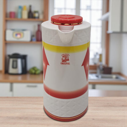 DAMOO Original Thermos Flask – 1L Hot & Cold Vacuum Jug with Easy Pour Handle | Durable Plastic Insulated Kettle for Coffee, Tea & Water - Damoo