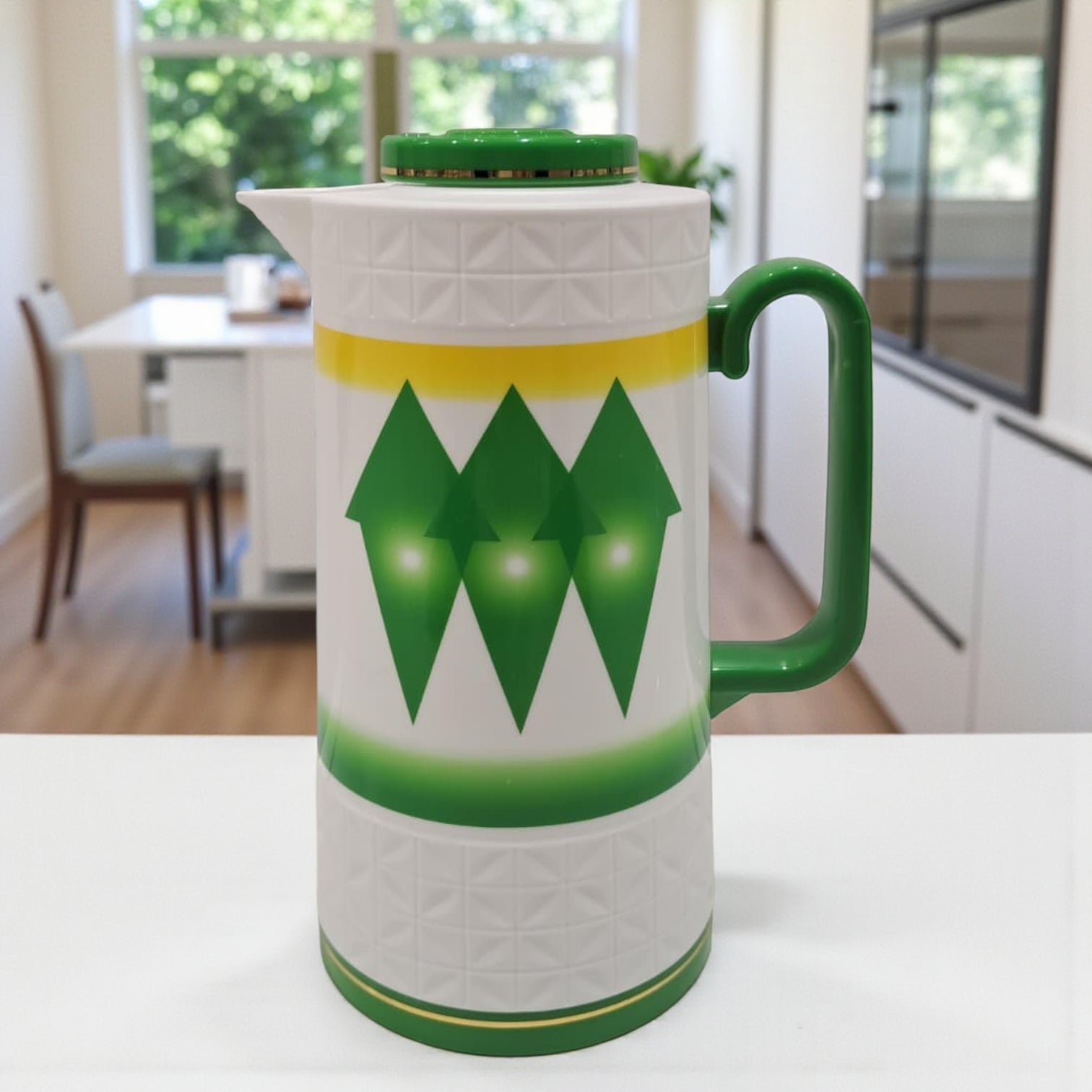 DAMOO Original Thermos Flask – 1L Hot & Cold Vacuum Jug with Easy Pour Handle | Durable Plastic Insulated Kettle for Coffee, Tea & Water - Damoo