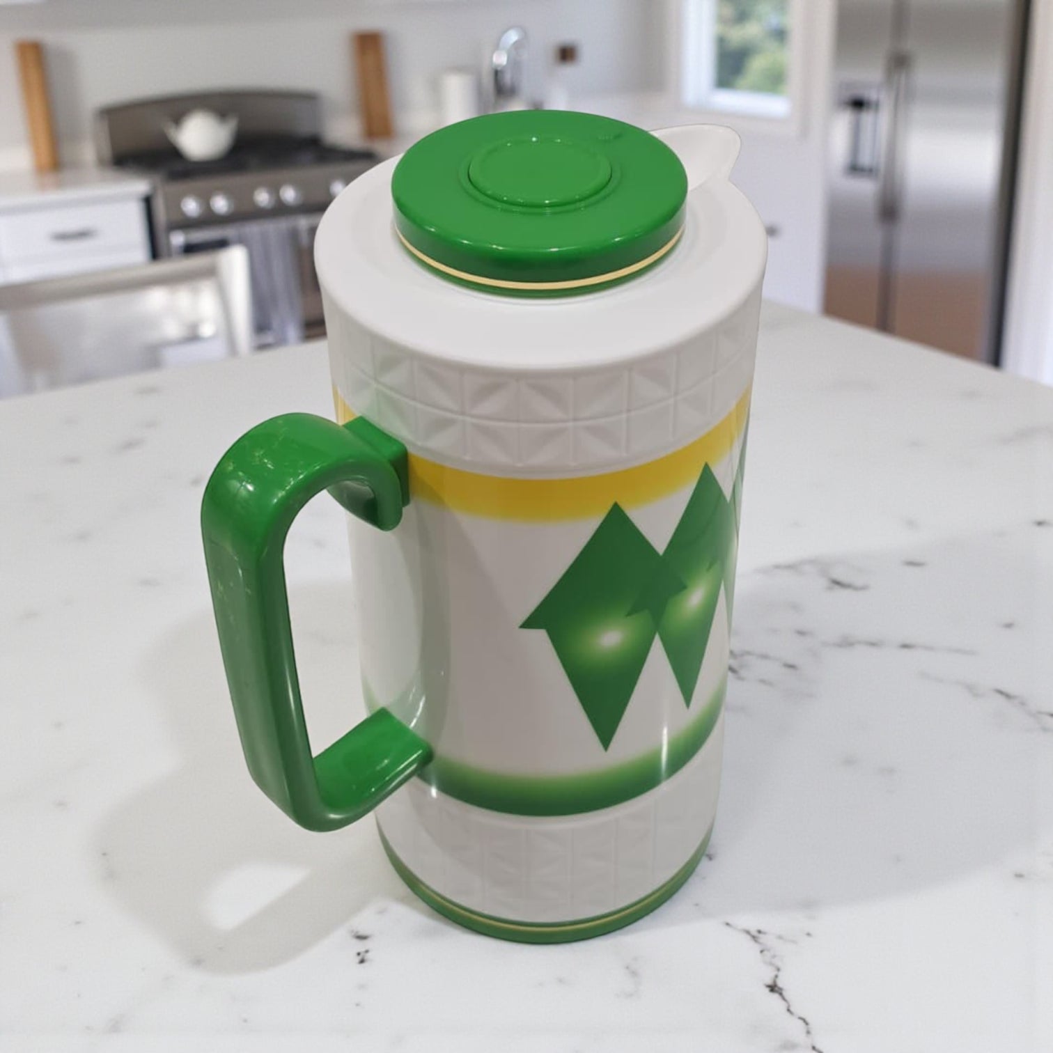 DAMOO Original Thermos Flask – 1L Hot & Cold Vacuum Jug with Easy Pour Handle | Durable Plastic Insulated Kettle for Coffee, Tea & Water - Damoo