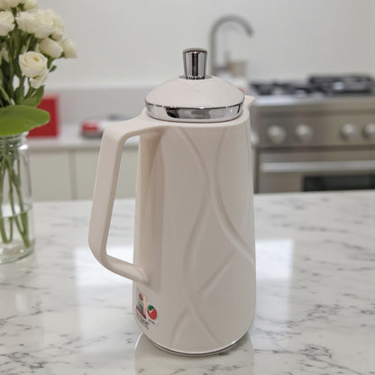 Regal 1.0L Vacuum Flask – Premium Double-Wall Insulated Thermos with Elegant Chrome Lid, Easy-Pour Spout, and Ergonomic Handle | Keeps Drinks Hot & Cold for Hours | Taste of Life Series