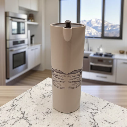 1.0 Liter Arabic Desert Design Vacuum Flask – Premium Double Wall Insulated Tea Thermos with Secure Flip Lid, Ergonomic Handle & Long-Lasting Heat Retention – Ideal for Home, Office, Travel & Gifting - Damoo