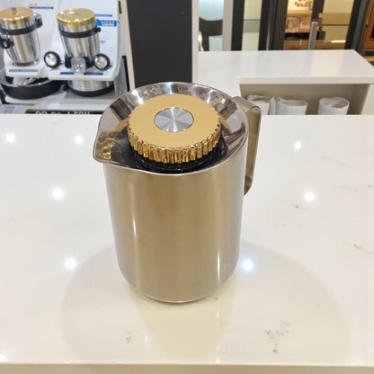 Parati 2-Piece Stainless Steel Vacuum Flask Set SG1M (0.35L + 0.6L) – Double Wall Insulated Coffee & Tea Thermos Jugs with Metallic Finish and Easy-Pour Handle – Elegant Thermal Set for Home, Office & Travel - Damoo