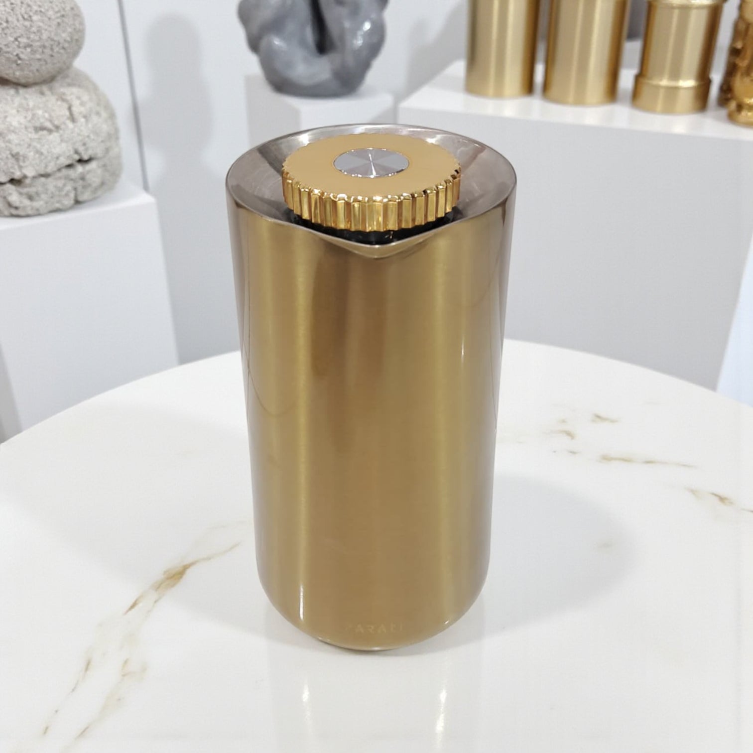 Parati 2-Piece Stainless Steel Vacuum Flask Set SG1M (0.35L + 0.6L) – Double Wall Insulated Coffee & Tea Thermos Jugs with Metallic Finish and Easy-Pour Handle – Elegant Thermal Set for Home, Office & Travel - Damoo