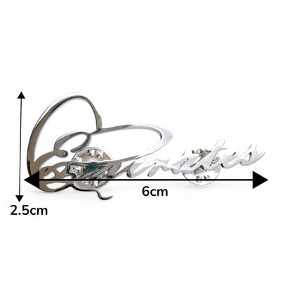 شارة معدنية بخط الإمارات - دبوس ياقة أنيق بتصميم أنيق لليوم الوطني ويوم العلم والاحتفالات الوطنية