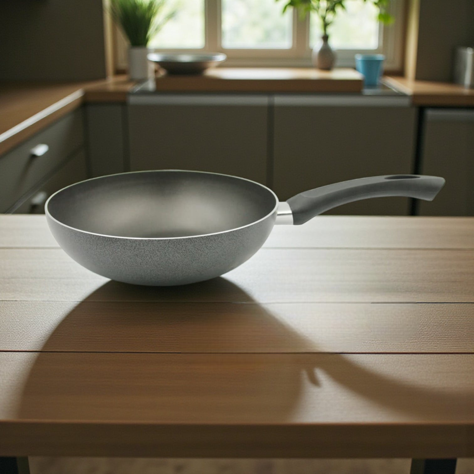 Rossetti Torino 24cm Non-Stick Fry Pan Wok – Heavy Duty Italian Cookware with Teflon Coating | Durable Non-Stick Pan for Everyday Cooking - Damoo