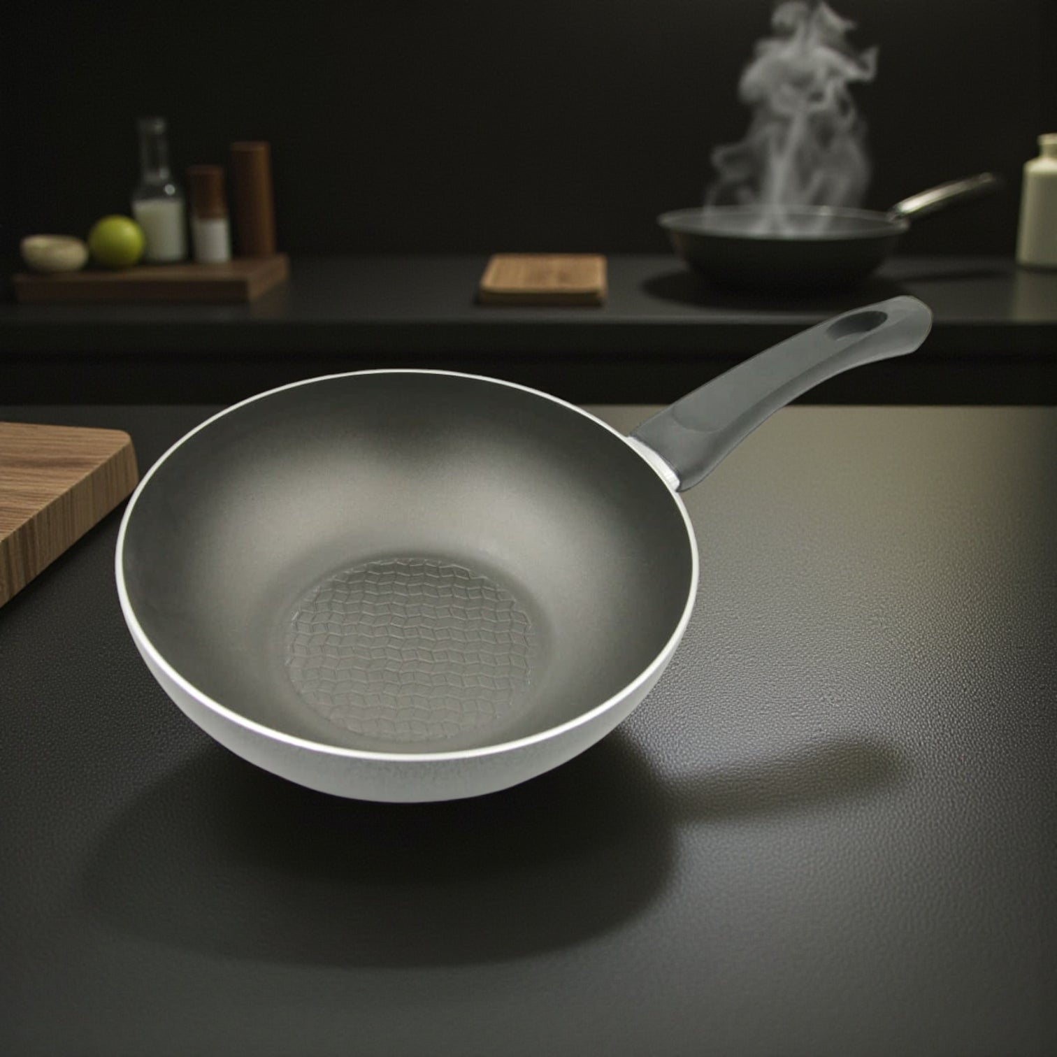 Rossetti Torino 24cm Non-Stick Fry Pan Wok – Heavy Duty Italian Cookware with Teflon Coating | Durable Non-Stick Pan for Everyday Cooking - Damoo